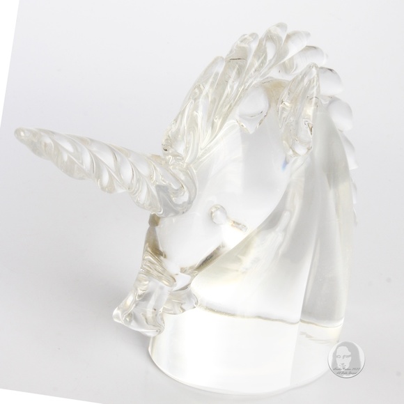 Cartier Unicorn Paperweight Crystal Desk Accessory in Box by Archimede Seguso - Picture 6 of 17